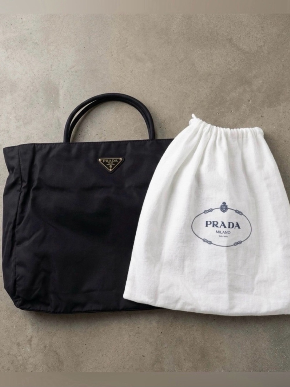 PRADA Vintage '90s Tessuto Midnight Blue Tote